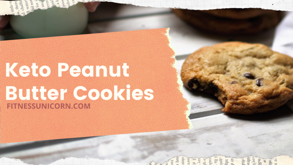 Keto peanut butter cookies banner