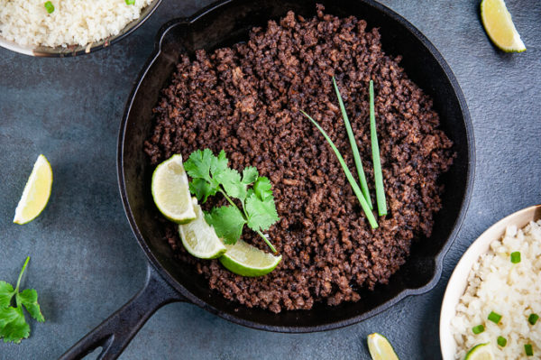 Keto Meal Prep Beef Bowls