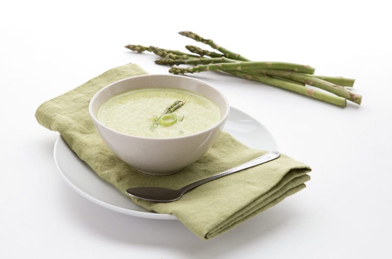 Keto meal prep asparagus soup