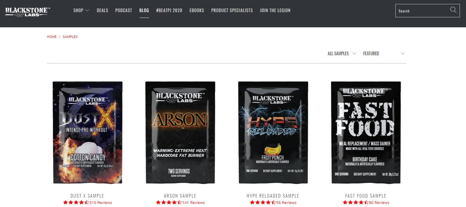 ABSOLUTELY FREE Supplements Samples by Mail