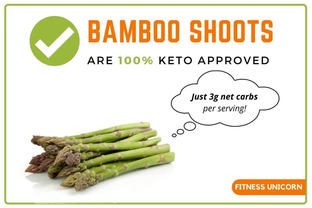 Bamboo shoots are keto friendly