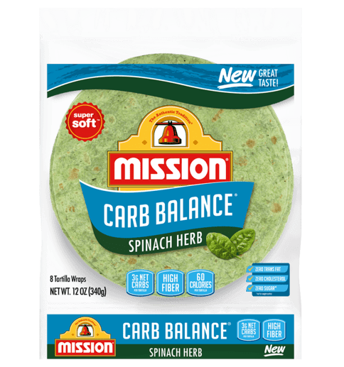 carb balance spinach wrap