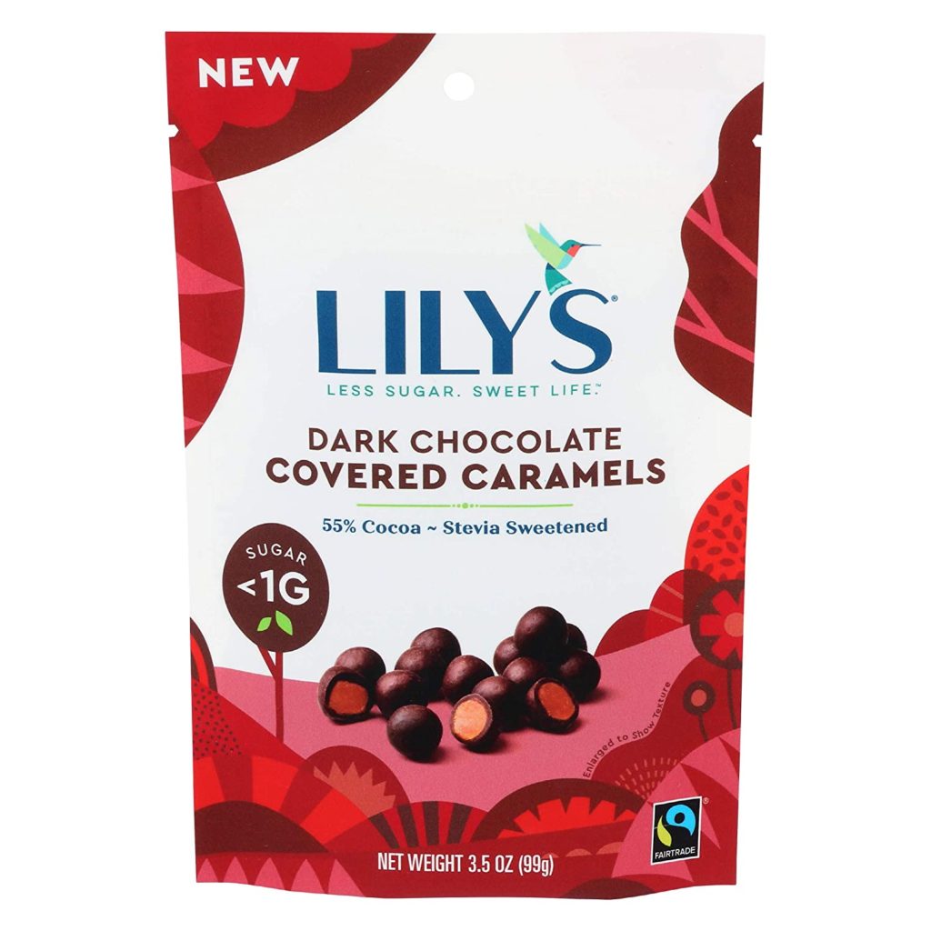 lily's chocolate caramels low carb