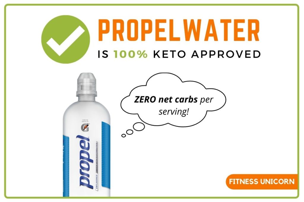 propel water is keto friendly