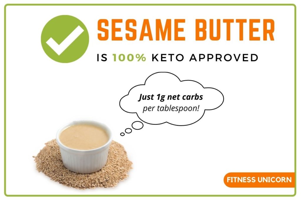 sesame butter is keto approved