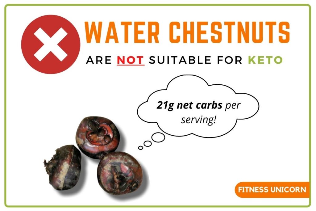 water chestnuts are not keto approved