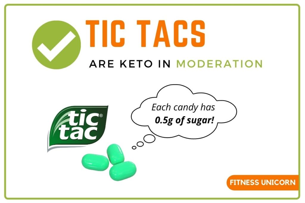 tic tacs are keto in moderation