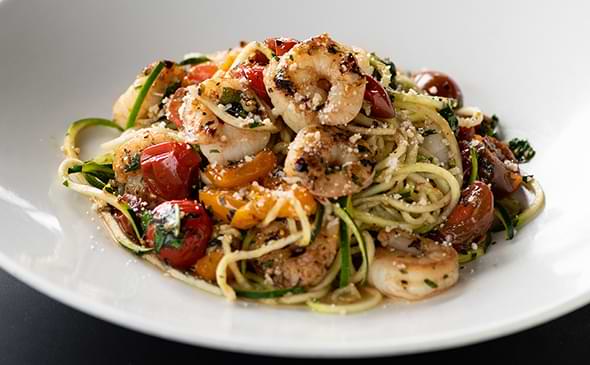 shrimp zoodle bowl yard house