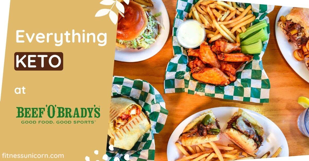 Keto and low carb at Beef ‘O’ Brady’s