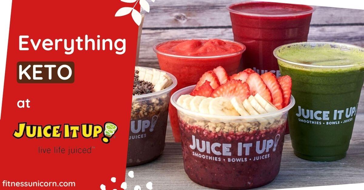 Keto and low carb at Juice It Up