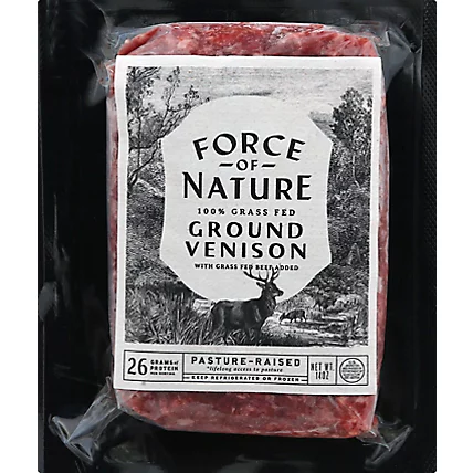 Force Of Nature Meats, Grass-Fed Ground Venison