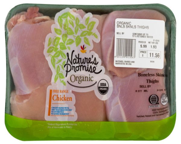 Nature's Promise Organic Boneless Chicken Thigh