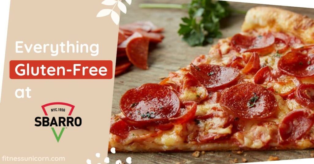 Sbarro Gluten-Free Options