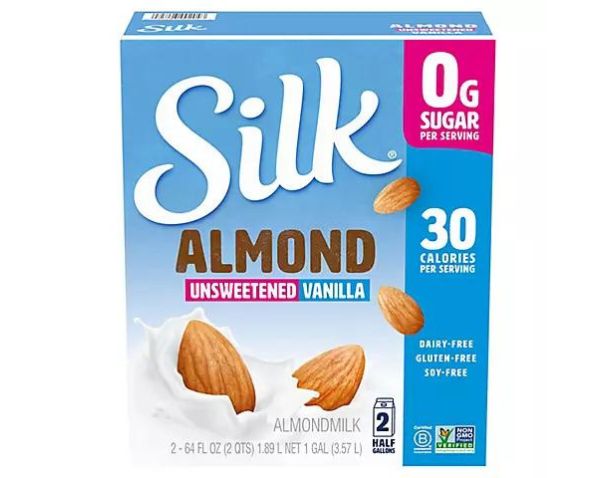 Silk Shelf-Stable Almond Milk, Unsweetened Vanilla