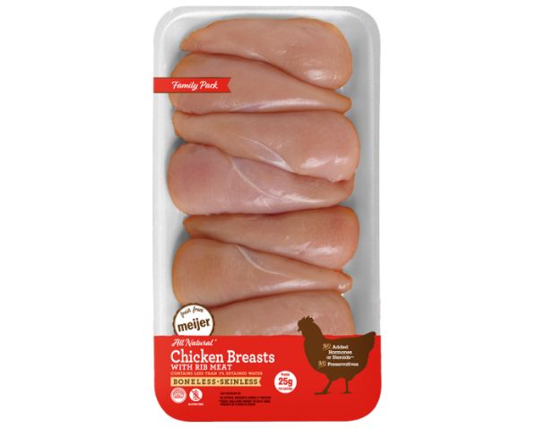 Meijer 100% All Natural Boneless Skinless Chicken Breasts