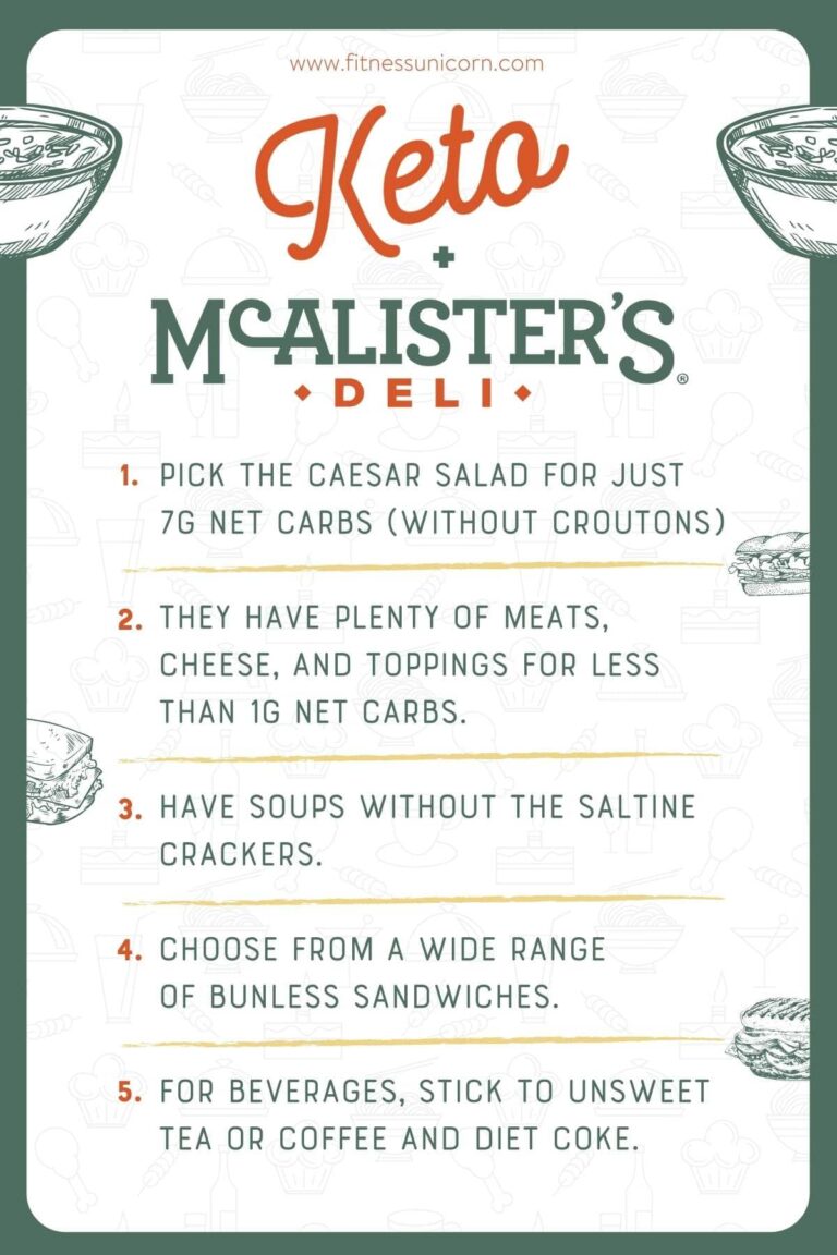 25+ KetoFriendly & LowCarb Options at McAlister's Deli