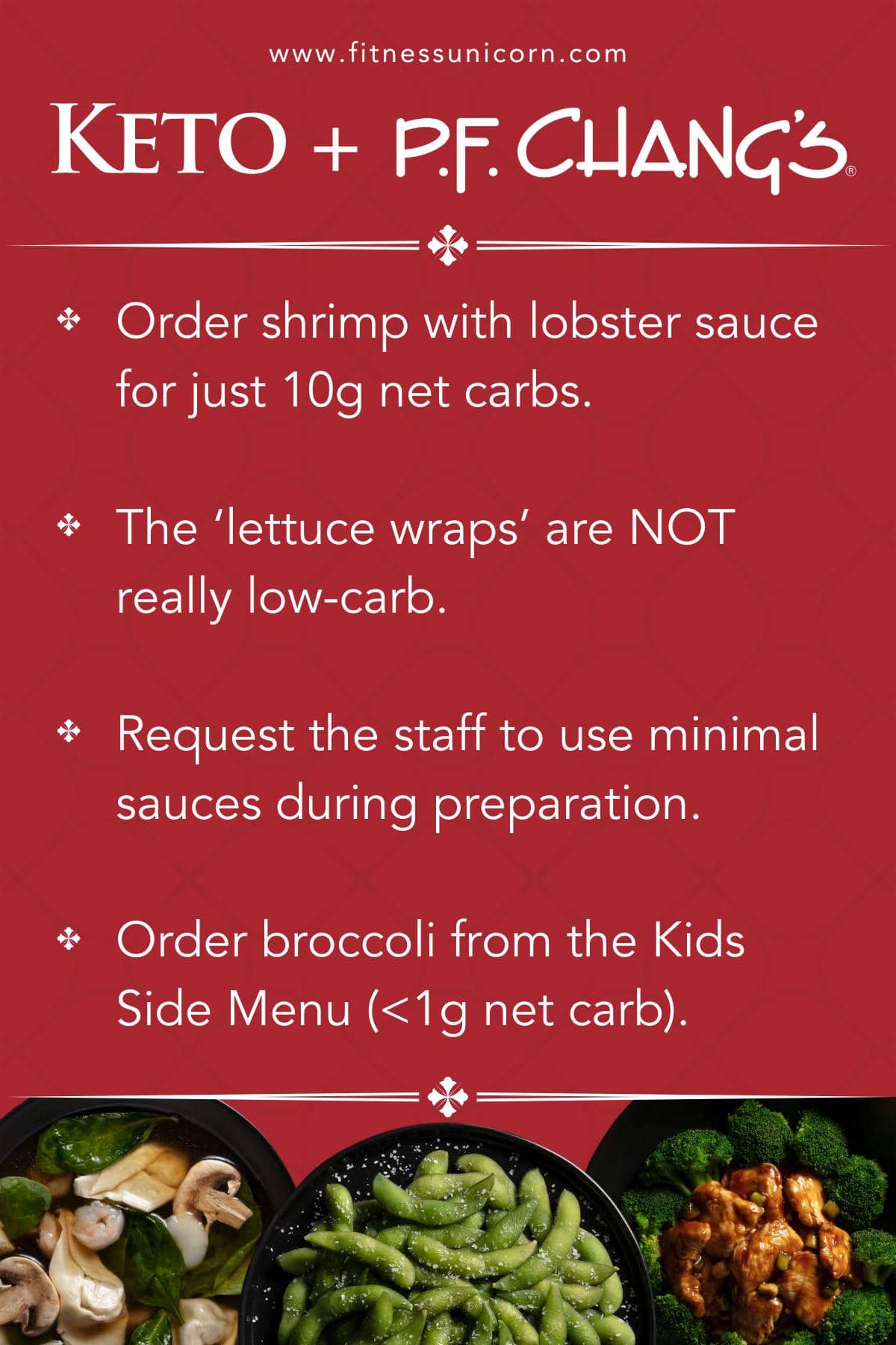 18+ KETO Friendly & LowCarb Options at PF Chang’s