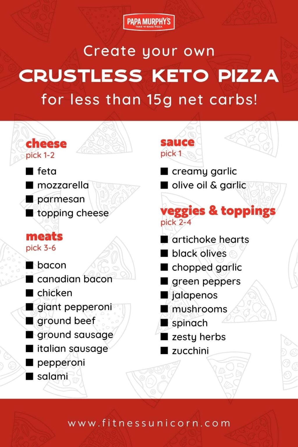 EVERYTHING Keto at Papa Murphy's [Beyond Crustless Pizzas]