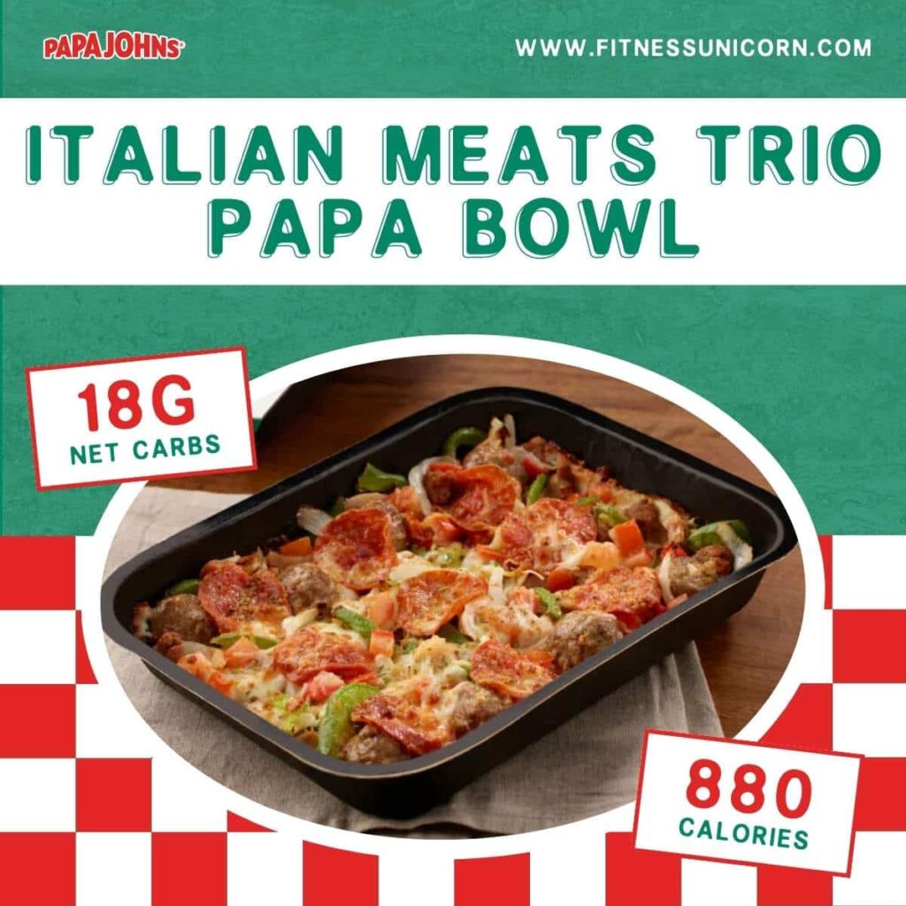 Italian Meats trio Papa Bowl
