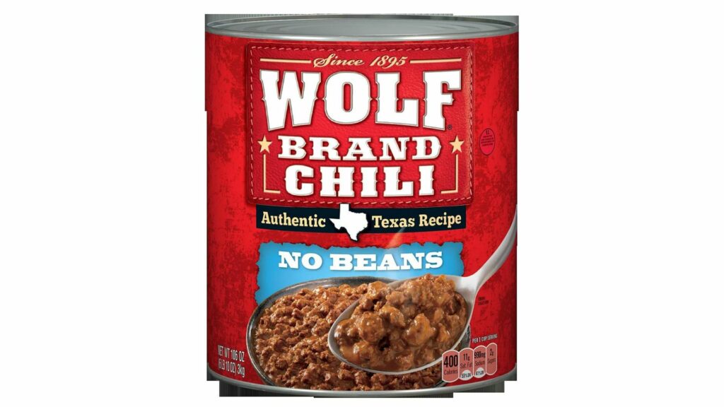 Wolf Brand Chili with No Beans