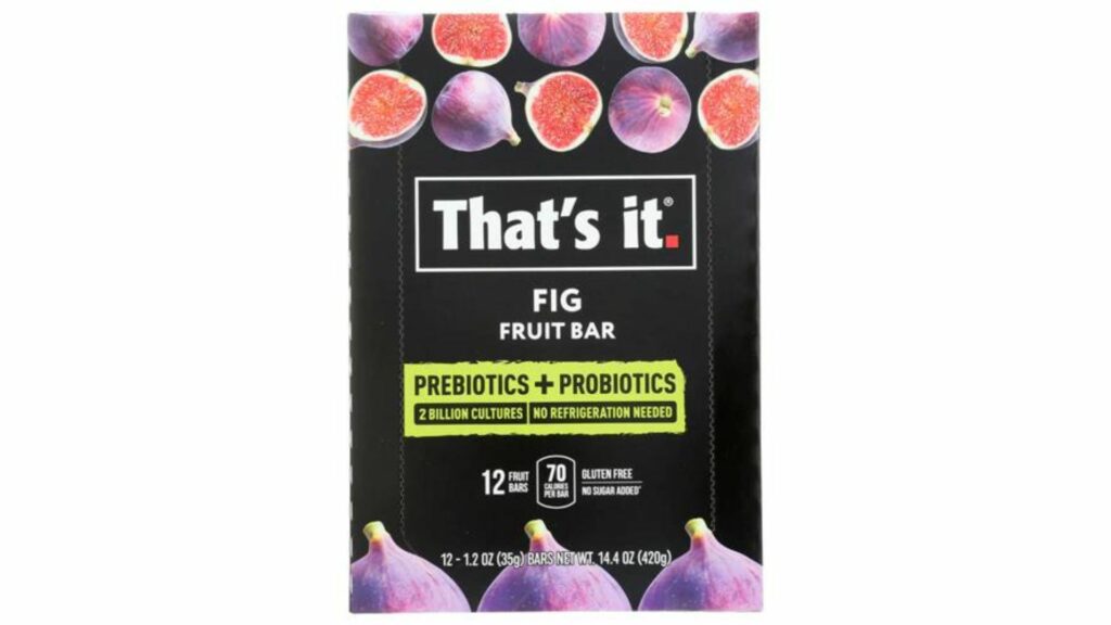 That's It Prebiotic + Probiotic Fruit Bars - Fig 