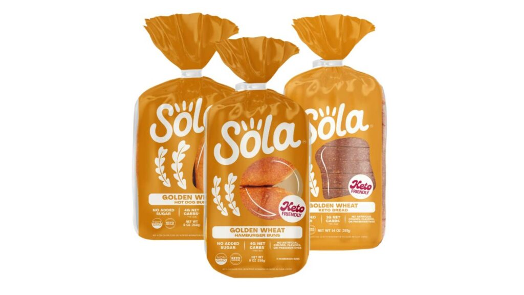 SOLA Golden Wheat Keto-Friendly Hot dog buns