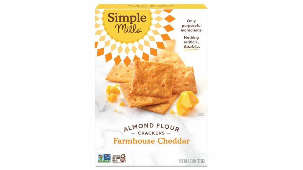 Simple Mills Almond Flour Crackers - Farmhouse Cheddar 
