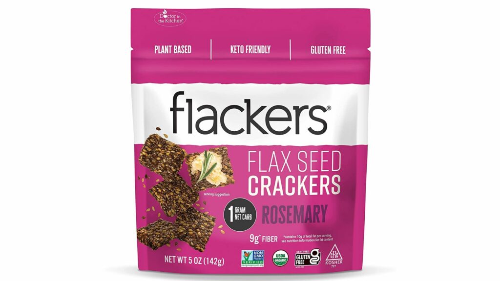 Flackers Flax Seed Crackers - Rosemary
