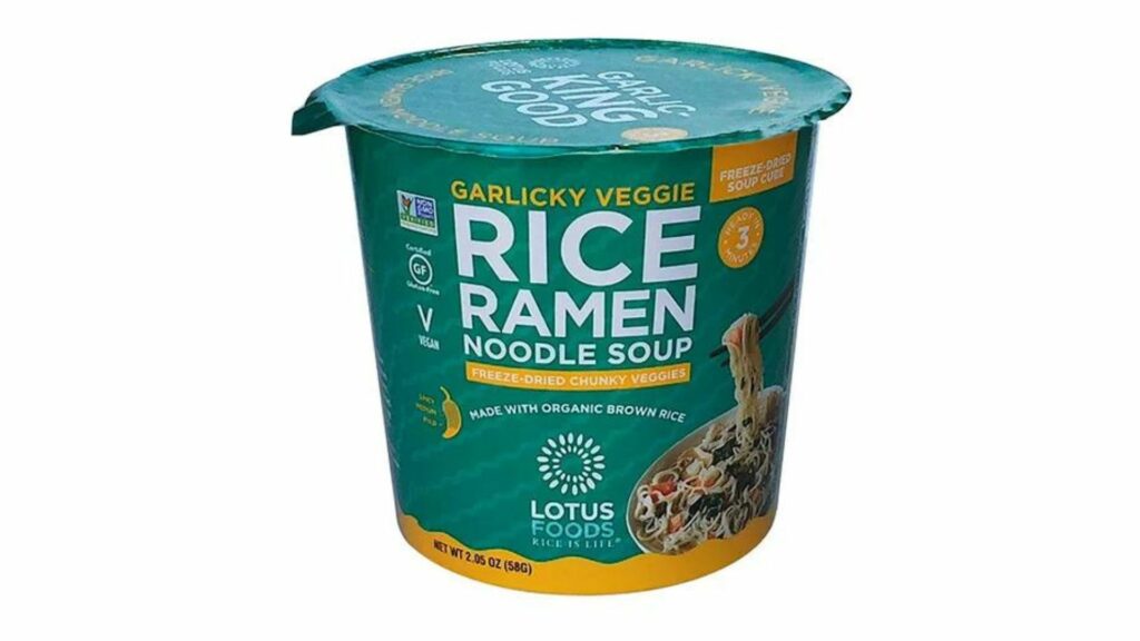 Lotus Foods Garlicky Veggie Rice Ramen Noodle Soup Cup