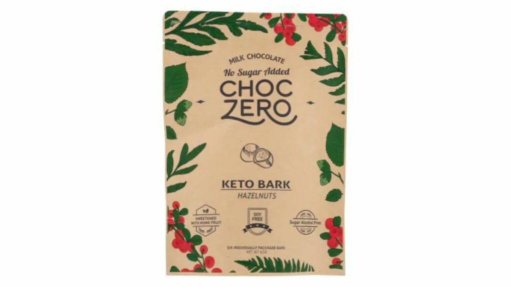 ChocZero Milk Chocolate Hazelnut Keto Bark