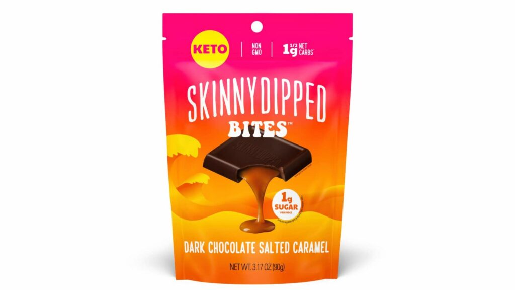 SkinnyDipped Dark Chocolate Salted Caramel Bites