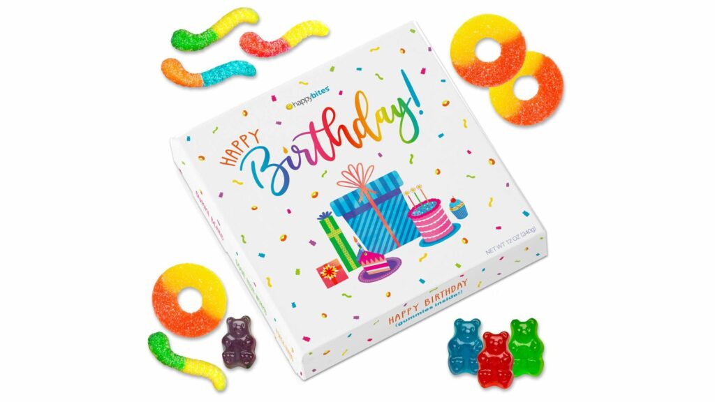 Happy Bites Happy Birthday Gummi Candy Gift Box