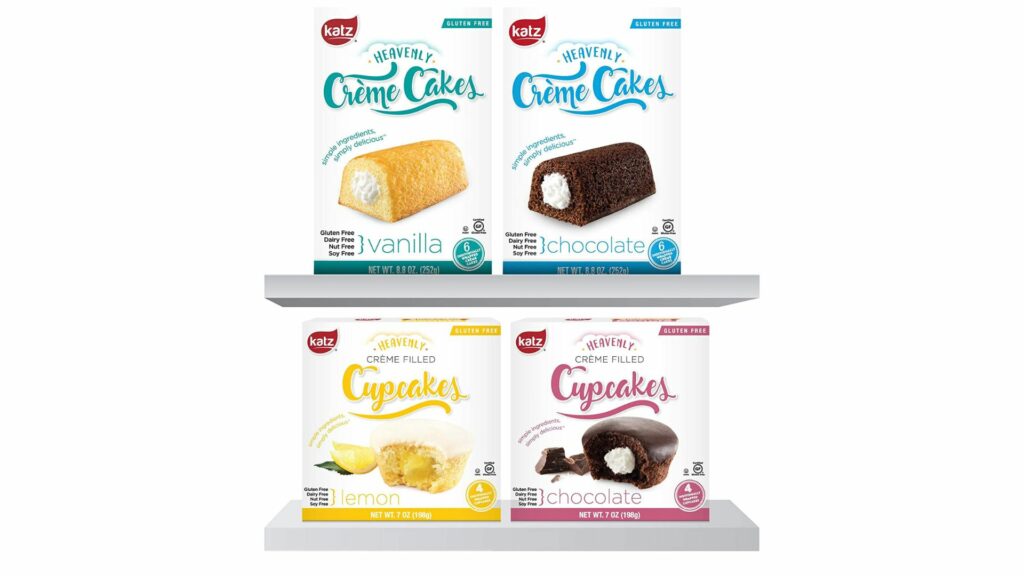 Katz Gluten Free Snacks Heavenly Creme Cakes Variety Pack