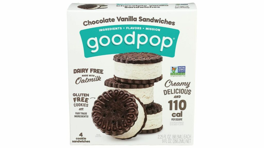Goodpop Chocolate Vanilla Cookie Sandwiches