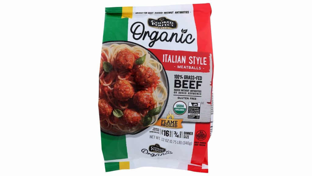 Cooked Perfect Organic Italian Beef Meatballs