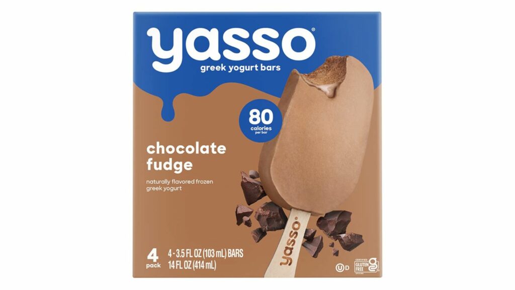 Frozen Greek Yogurt Chocolate Fudge Bar by Yasso