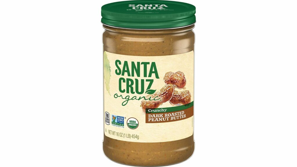 Organic Crunchy Dark Roasted Peanut Butter by Santa Cruz